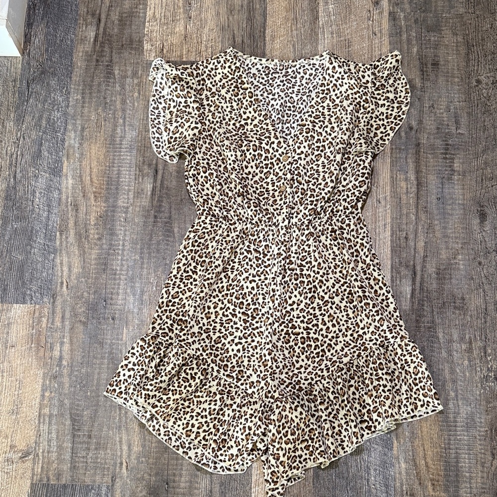 Amimal Print Romper